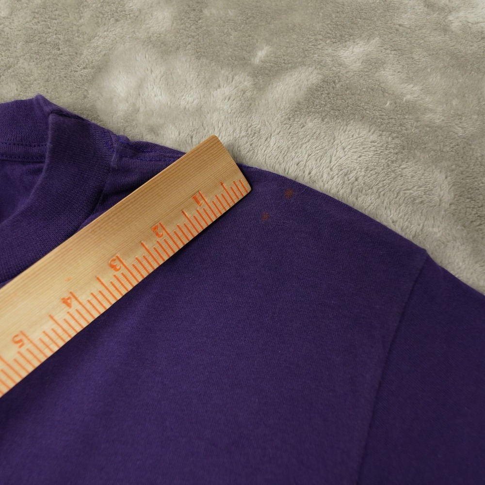 Nike Vintage 90s T Shirt Men's‎ Medium Spellout Purple Long Sleeve NWT - Picture 8 of 10
